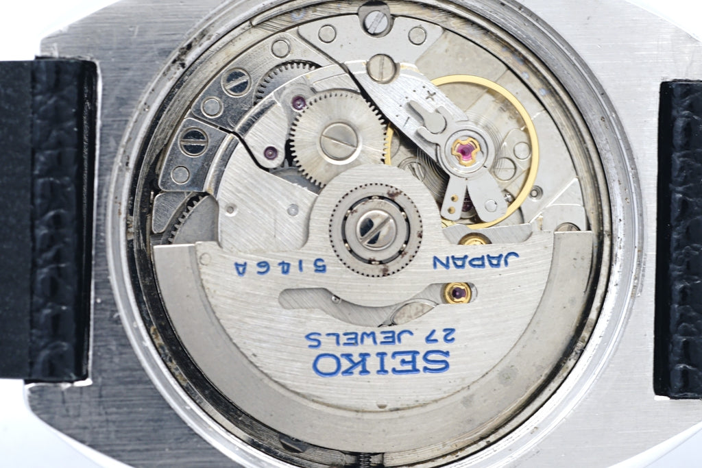 セイコー プレスマチック 5146-7040 プッシュリューズ 27石 自動巻 OH済 昭和45年/1970年製