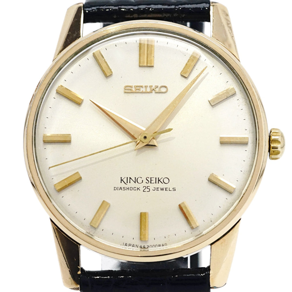 キングセイコー セカンドモデル 44-2000 金張り 盾メダリオン 手巻 OH済 昭和41年/1966年製