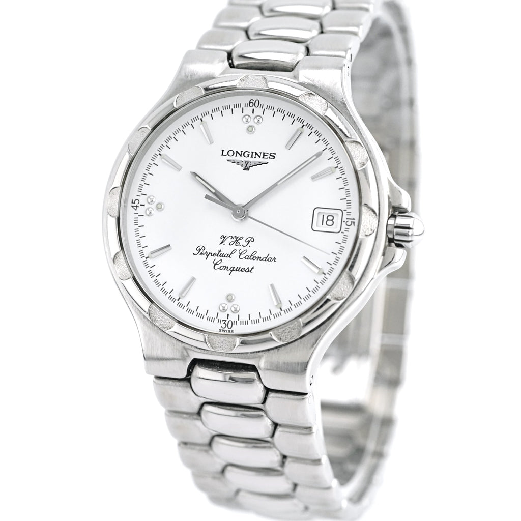 ロンジン コンクエスト パーペチュアルカレンダー L1.627.4 クオーツ 2001年購入 USED Longines
