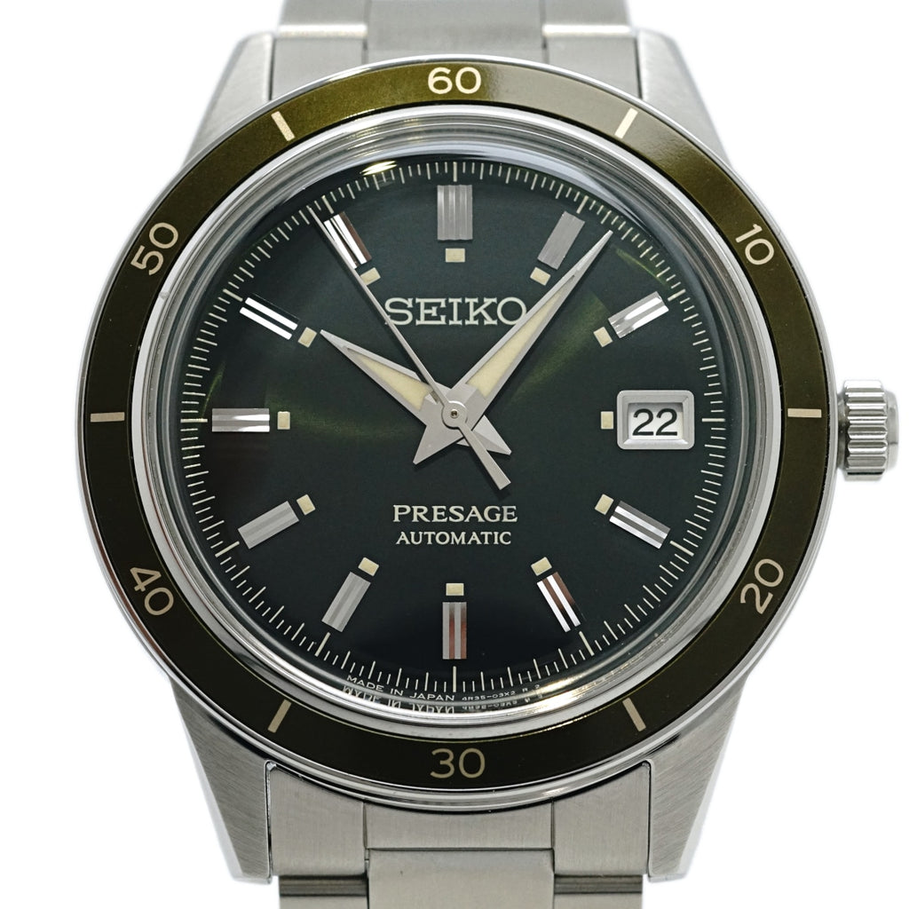 セイコー プレサージュ Style60’s グリーン文字盤 SARY195 4R35-05A0 自動巻 USED Seiko