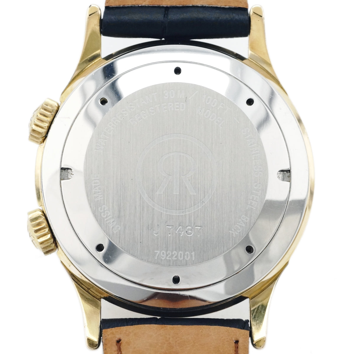 Revue Thommen Cricket 7922001 Gold Plated with Alarm Function Cal. AS1930 17 Jewels Hand-wound Overhauled Used