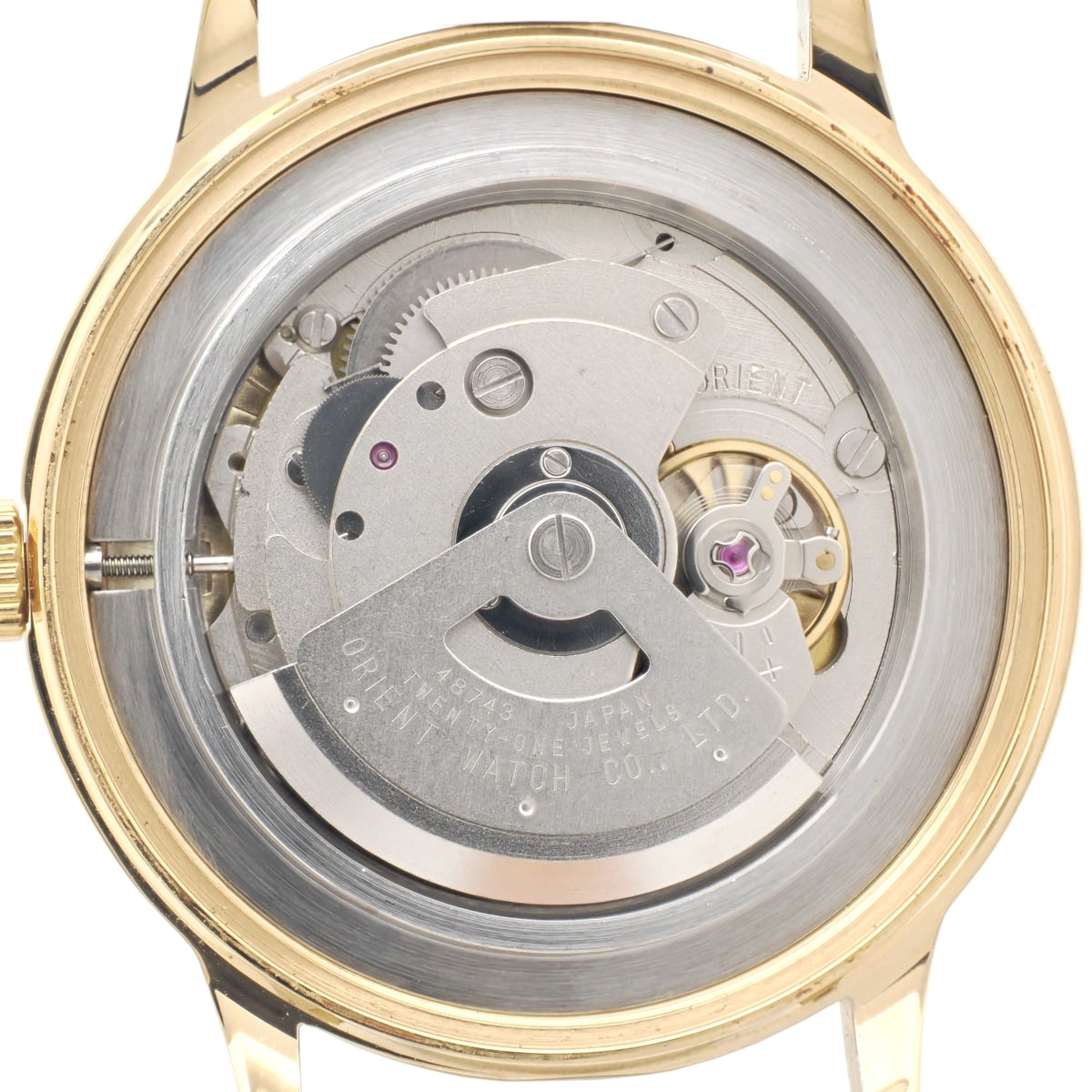 オリエント ER24-A0-A 金メッキケース Cal.48743 21石 自動巻 USED ORIENT