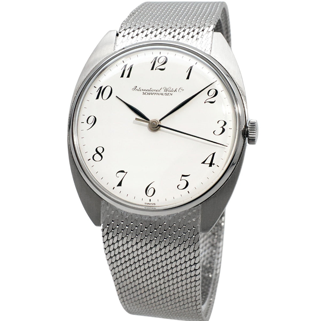 IWC Ref.2407 トノー型 純正メッシュブレスレット Cal.403 手巻き OH済 1973年製