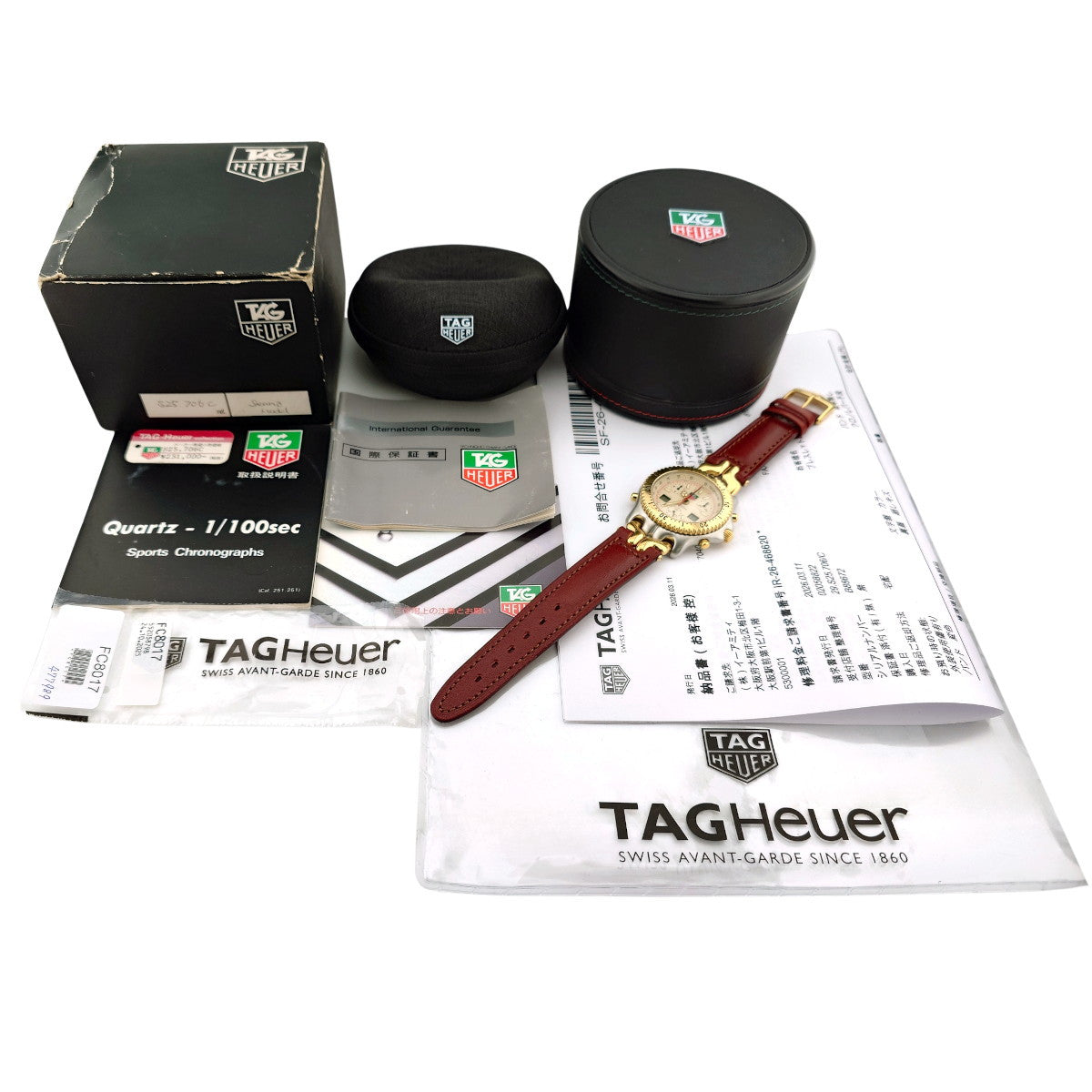 [Includes 2-year manufacturer's warranty] TAG Heuer S/el Senna Model S25.706C Chronograph, officially overhauled, with new genuine leather strap