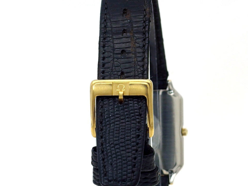 オメガ デヴィル Ref.195.0049 スクエアケース GP/SS Cal.1378 クオーツ 1990年代 USED Omega