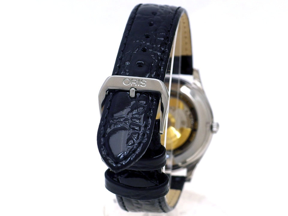 オリス ポインターデイト スモールセコンド 36mm メンズ Ref.640-7461 自動巻 OH済 USED