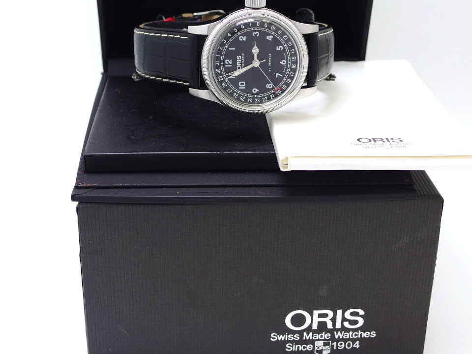 オリス ビッグクラウン ポインターデイト Ref.754 7543 4064 F 40mm 自動巻 OH済 2015年頃 USED