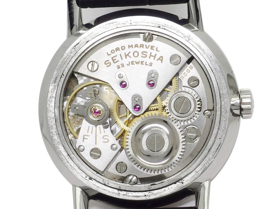 セイコー ロードマーベル J14038 SS 初期彫刻ロゴ SD文字盤 23石 手巻 OH済 昭和34年製 Seiko
