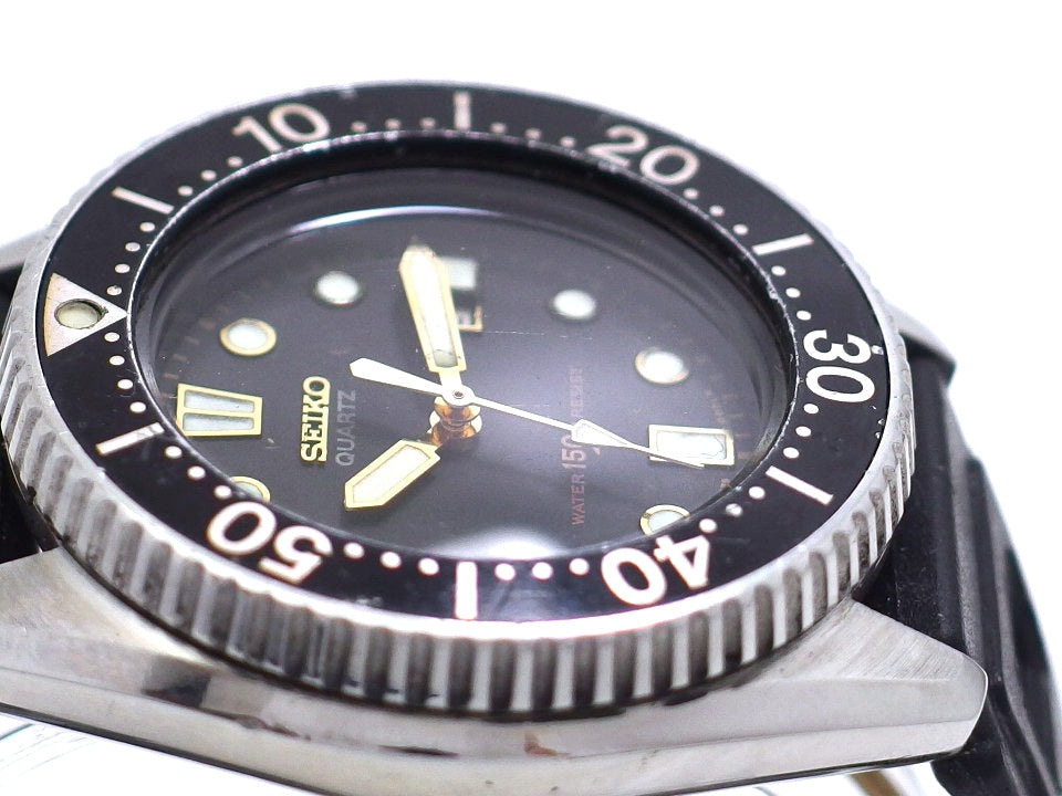 セイコー ダイバー 150m レディース 2625-0010 黒文字盤 クオーツ 1981年製 USED Seiko