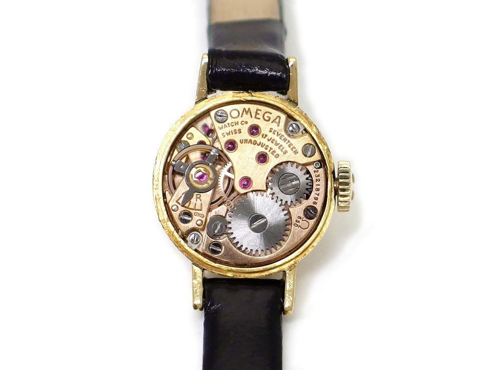 オメガ 511149 プリズム風防 18K Cal.650 手巻 レディース OH済 1966年製