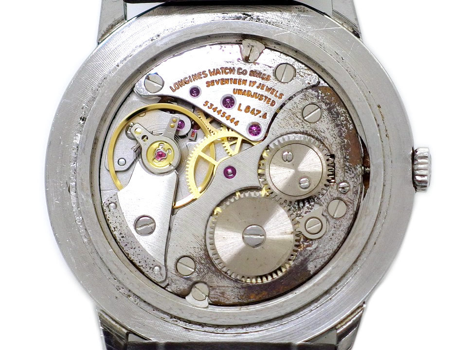 ロンジン Ref.1114 薄型ケース 2針 Cal.L847.4 17石 手巻 OH済 1970年代