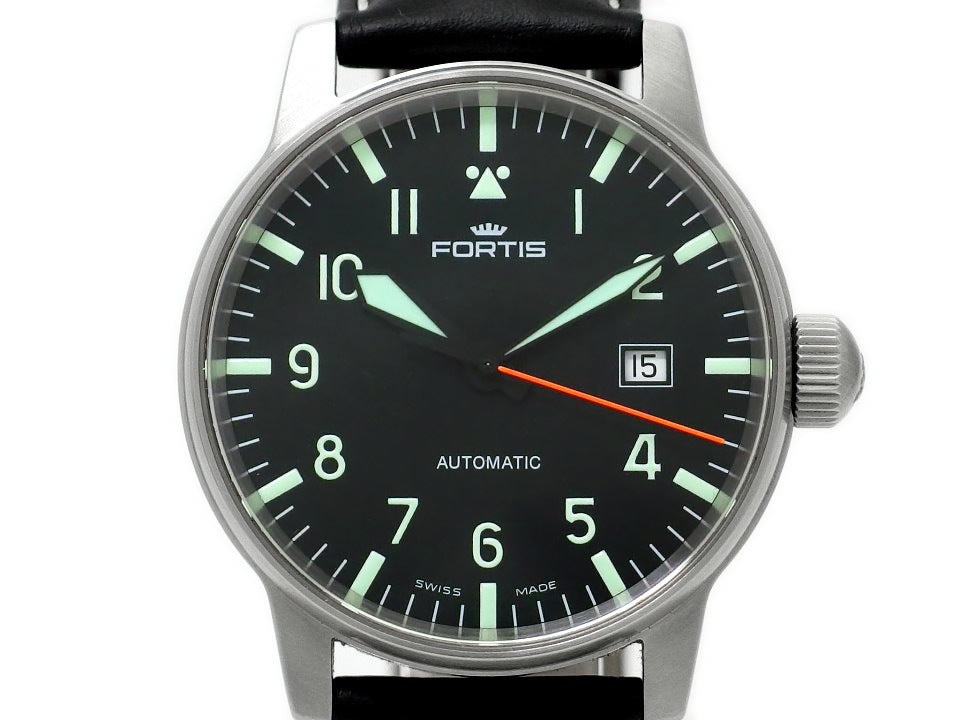 【美品】フォルティス フリーガー クラシック デイト 40mm 595.11.46.3 自動巻 2019年購入品 USED