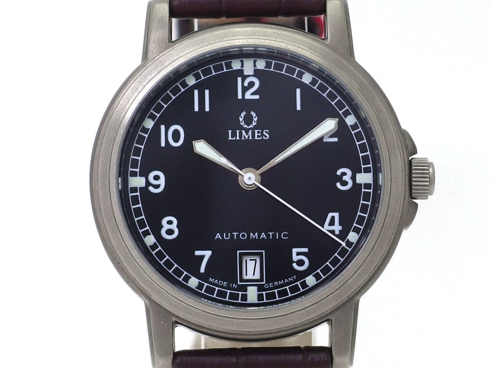 LIMES U8638T-LA1.1 37mm Titanium Germany Cal.2824-2 25 Jewels Automatic USED