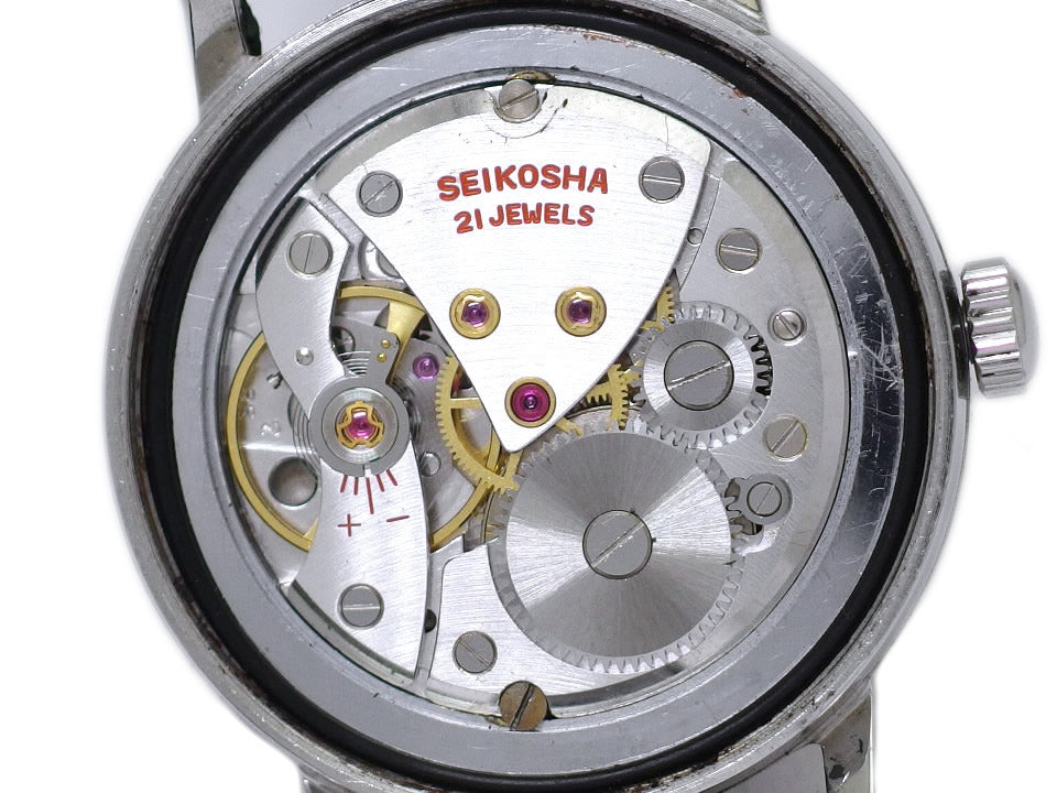 セイコー クロノス ウォータープルーフ J13028 スクリューリング型裏蓋 21石 手巻 OH済 昭和35年/1960年製