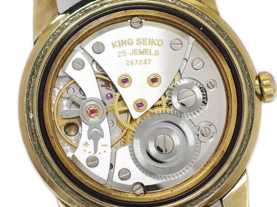 キングセイコー 1st 15034 14K金張り AD文字盤 25石 手巻 OH済 昭和38年/1963年製 Seiko
