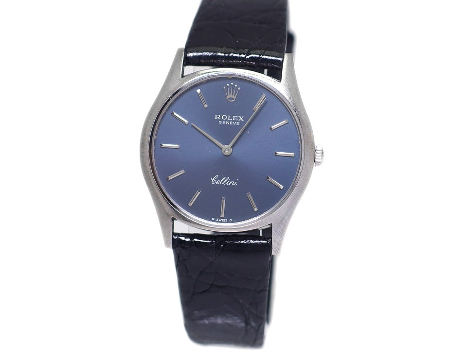 ロレックス チェリーニ Ref.3804 18Kホワイトゴールド Cal.1600 手巻 OH済 純正尾錠 1971年製 Rolex