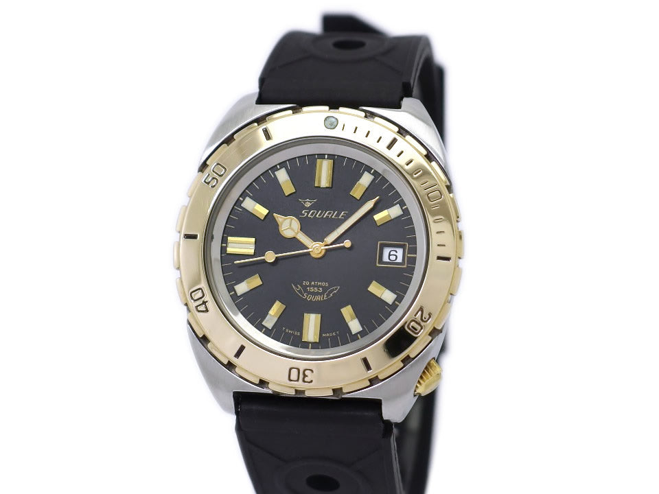 スクワーレ ダイバーズ200m 1553-021 スイス製 クオーツ USED SQUALE