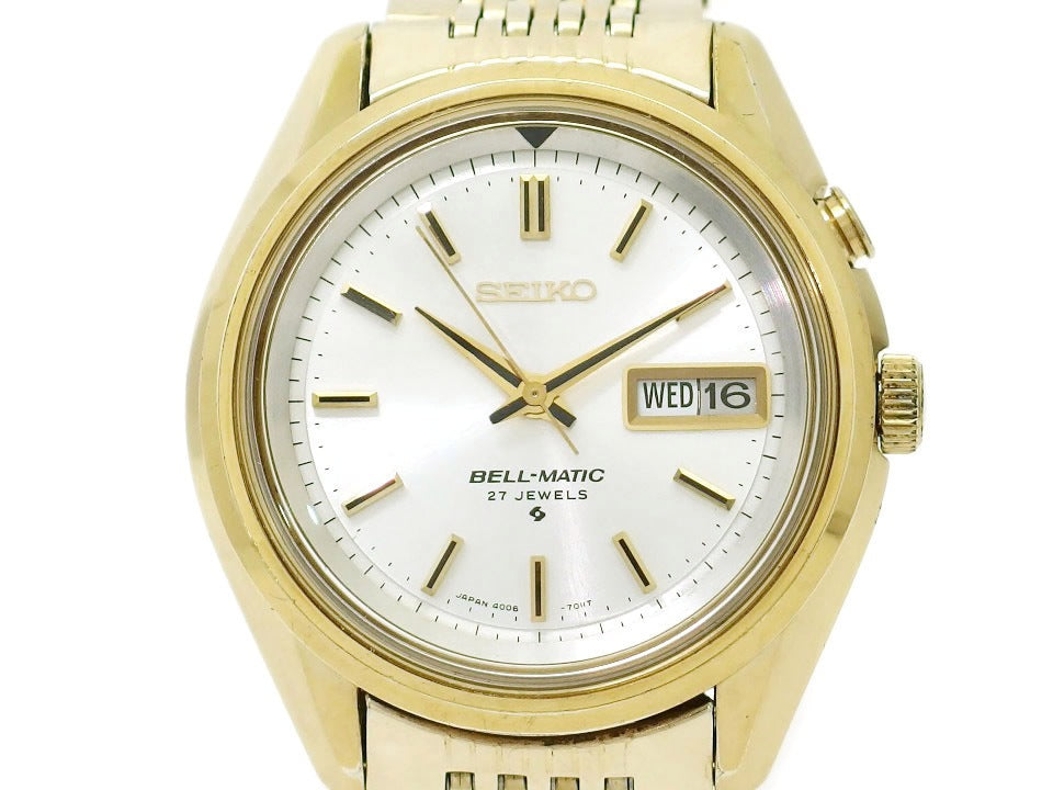 セイコー ベルマチック デイデイト 4006-7012 金メッキケース 自動巻 OH済 昭和50年/1975年製 Seiko