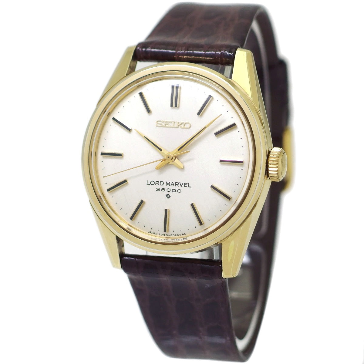 セイコー ロードマーベル 36000 5740-8000 金メッキ 手巻 OH済 昭和44年/1969年製 Seiko
