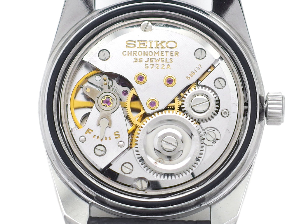 【希少】グランドセイコー セカンドモデル前期型 5722-9990 W SEIKOリューズ ライオンメダリオン 手巻 OH済 昭和40年/1965年製 Seiko