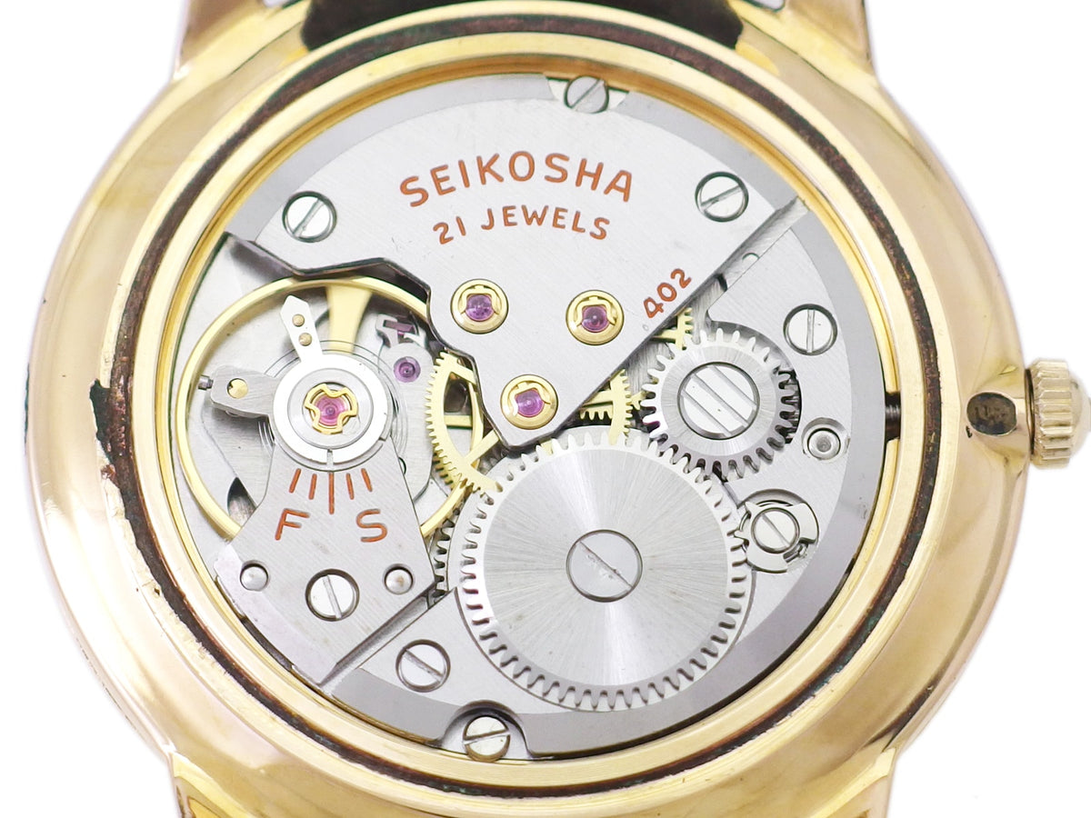 セイコー スカイライナー J15006E 金メッキ Cal.402 21石 手巻 OH済 昭和38年/1963年製 Seiko