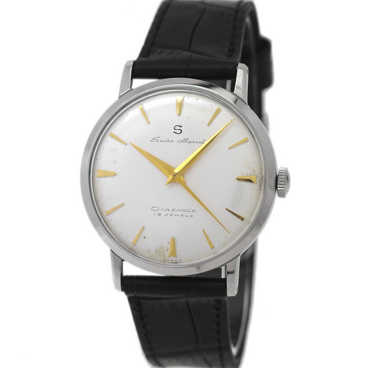 セイコー マーベル 14044 Sマーク 赤機械 19石 手巻 OH済 推定1957年頃 Seiko