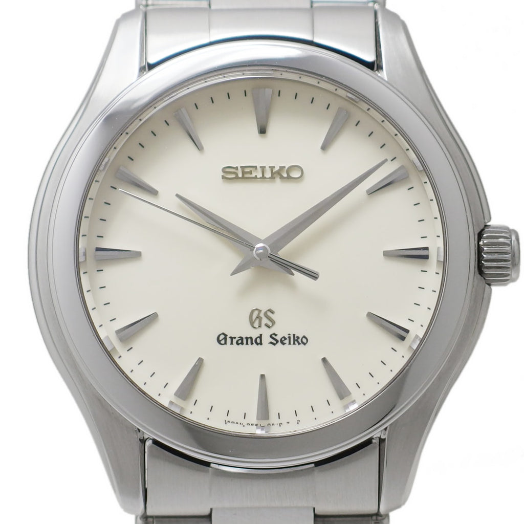 グランドセイコー SBGX009 9F61-0A10 アイボリー文字盤 GSメタルブレスレット クオーツ 2007年製 USED Seiko