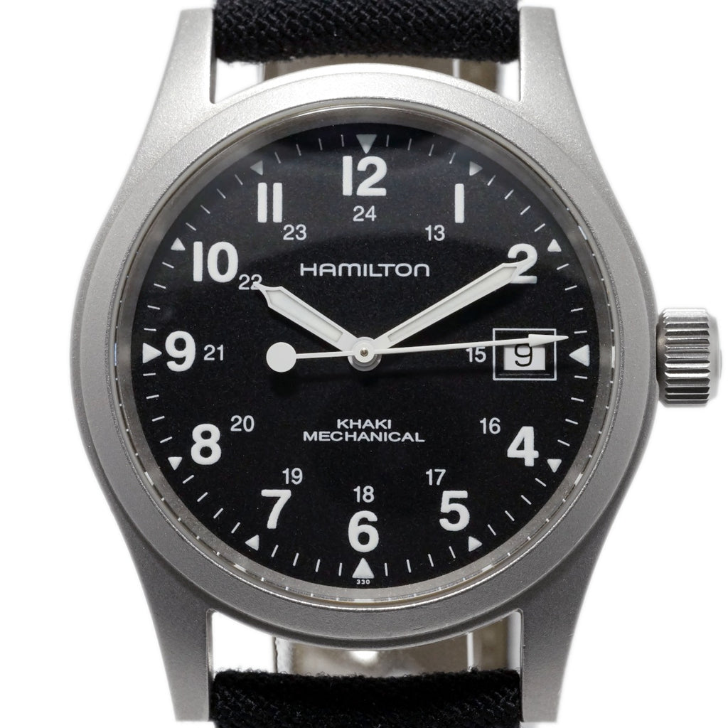 ハミルトン カーキ メカニカル 38mm H694190 ブラック文字盤 Cal.2804-2 手巻き USED Hamilton
