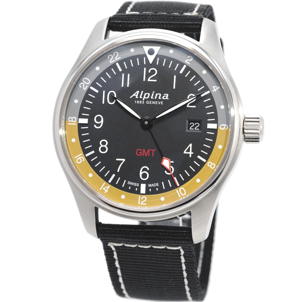 アルピナ スタータイマー GMT AL-247BBG4S6 クオーツ USED Alpina