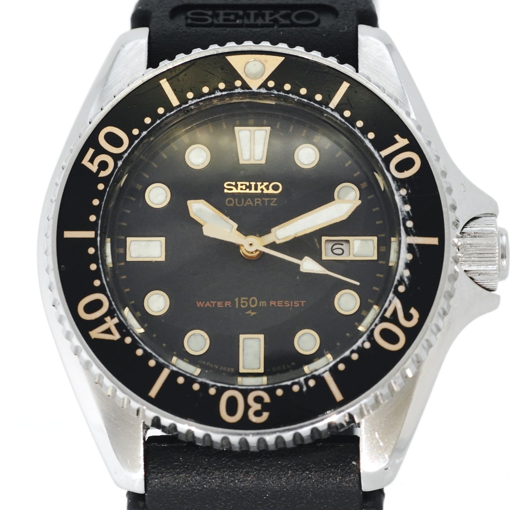 セイコー ダイバー 150m レディース 2625-0010 黒文字盤 クオーツ 昭和56年/1981年製 USED Seiko