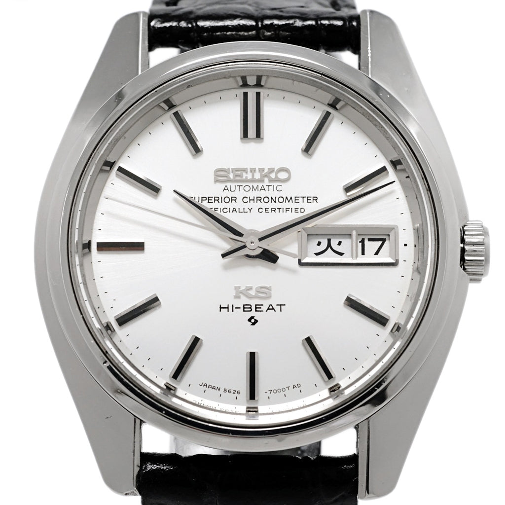 [Rare] King Seiko Superior Chronometer 5626-7000 One-Piece Case KS Medallion Automatic Overhauled Manufactured in 1969