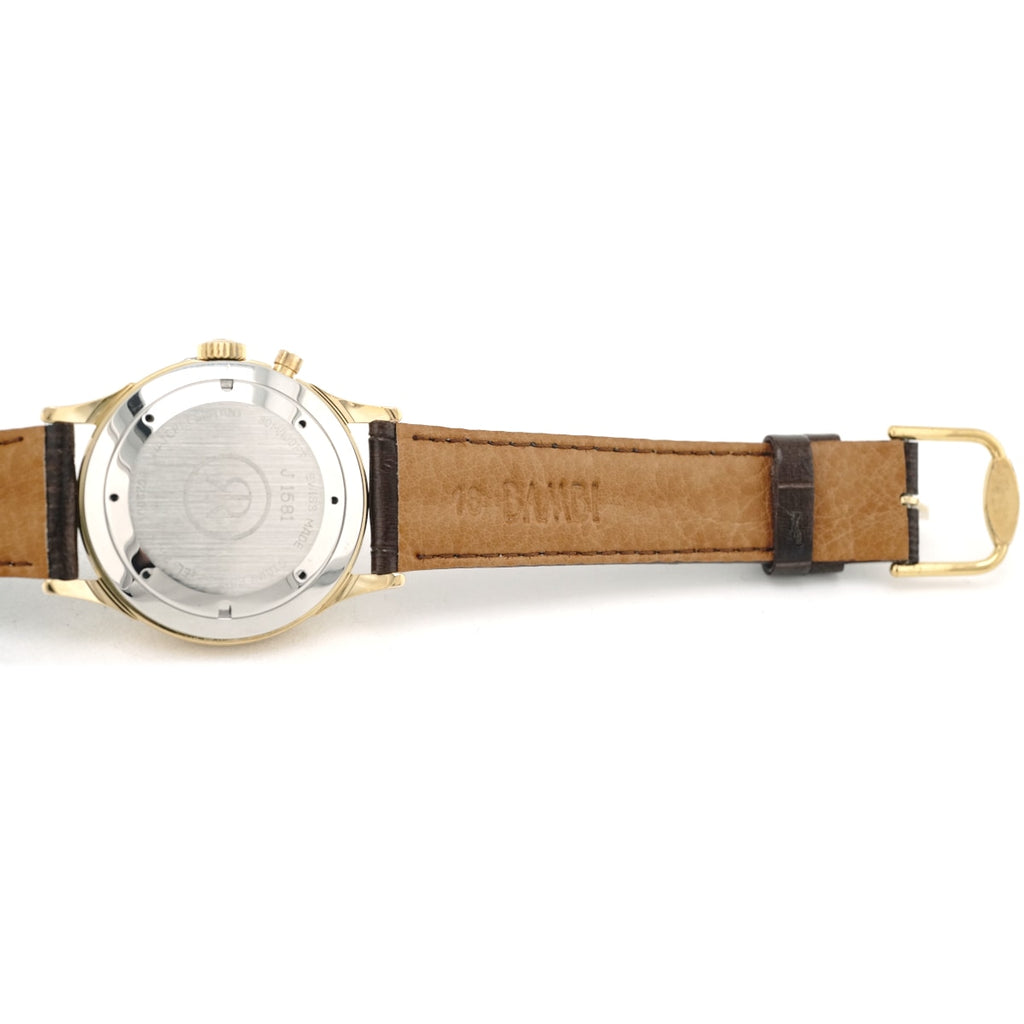 Revue Thommen Cricket 8022001 Gold Plated Alarm Hand-wound Overhauled Circa 1995 USED