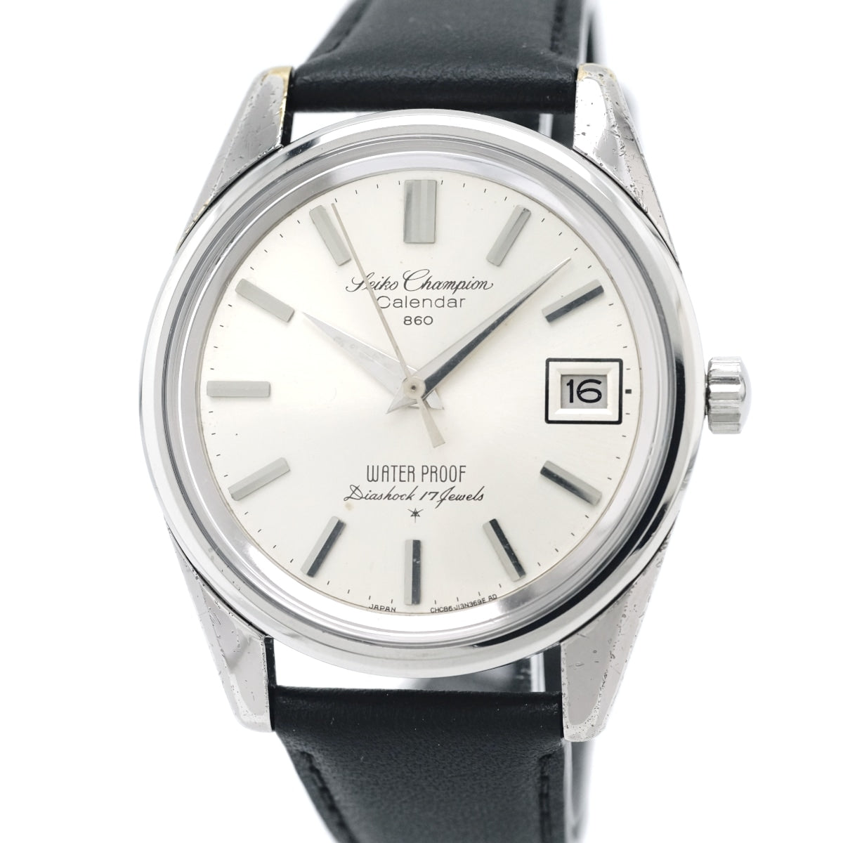 セイコー チャンピオン カレンダー860 7622-8980 ステンレスメッキ Cal.860 17石 手巻 OH済 昭和39年/1964年製 Seiko