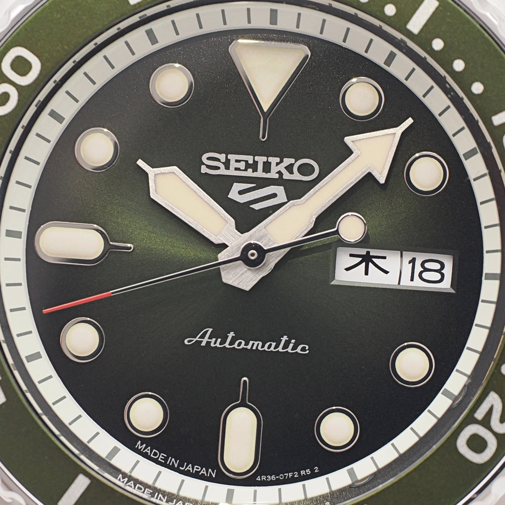 セイコー ５スポーツ メカニカル カーキ文字盤 SBSA019 4R36-07G0 自動巻 USED Seiko