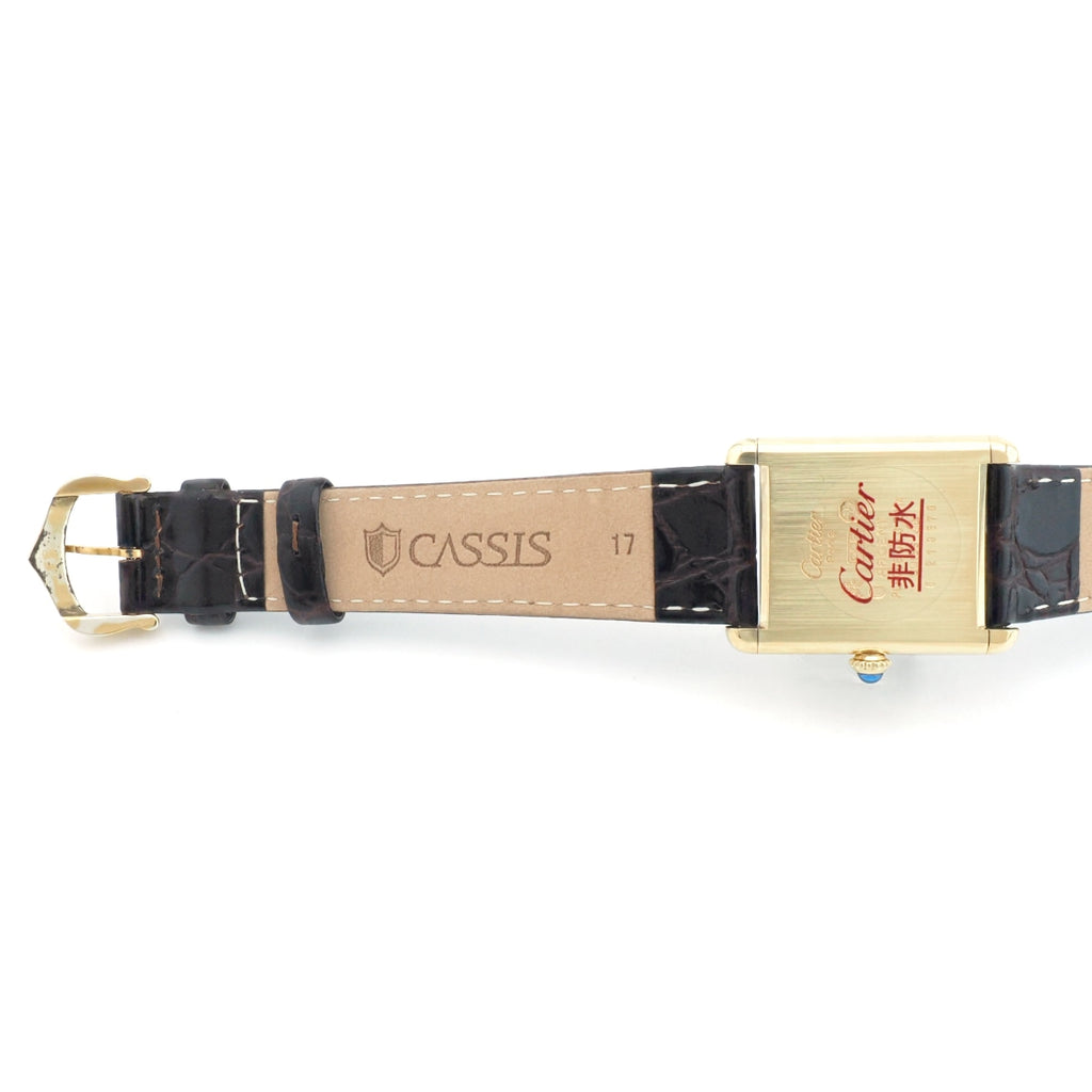 Cartier Must Tank LM, manual-wind, with international lifetime guarantee, factory serviced, purchased in 1983.
