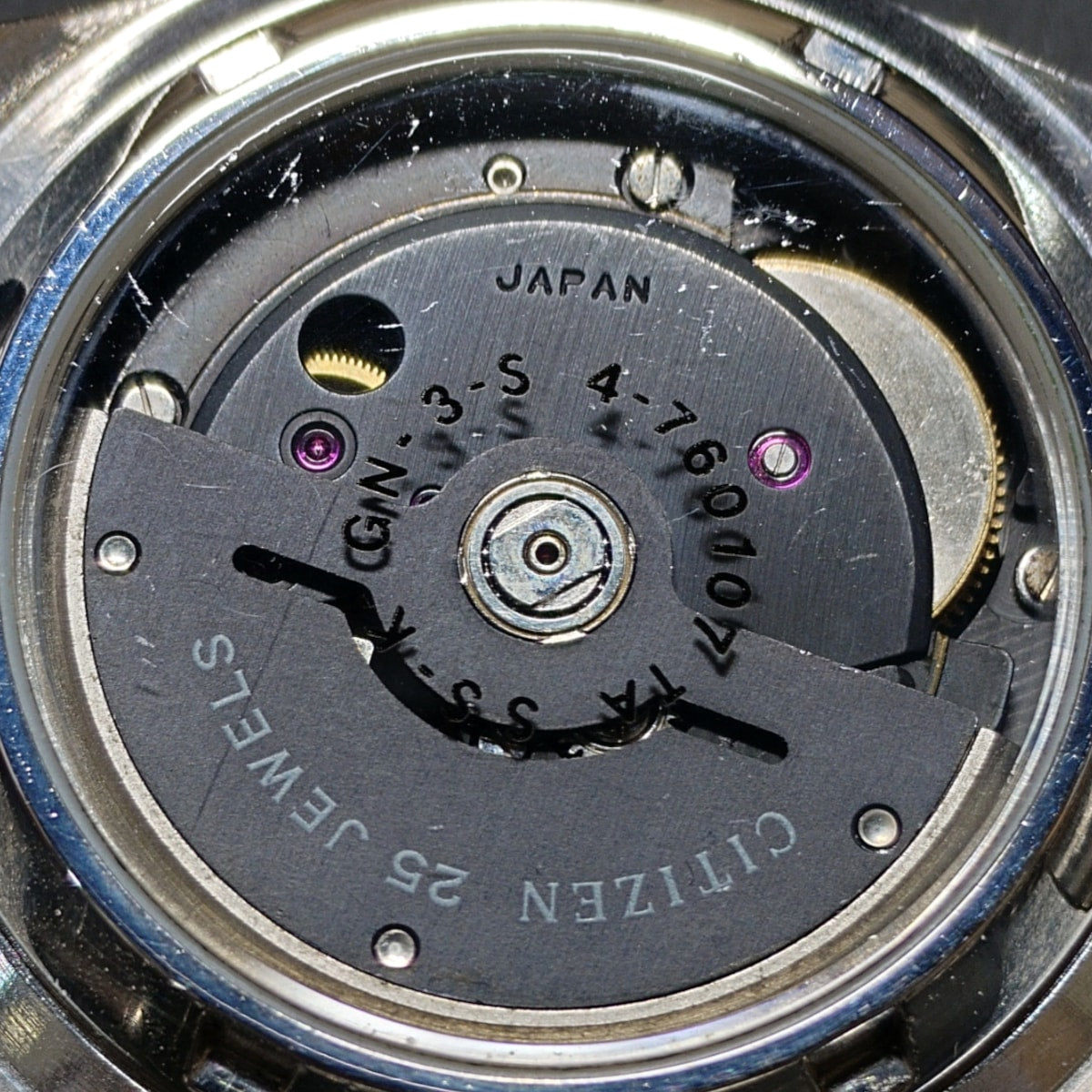 シチズン スケルトン 4-760107 TA Cal.7601 25石 自動巻 OH済 1971年頃