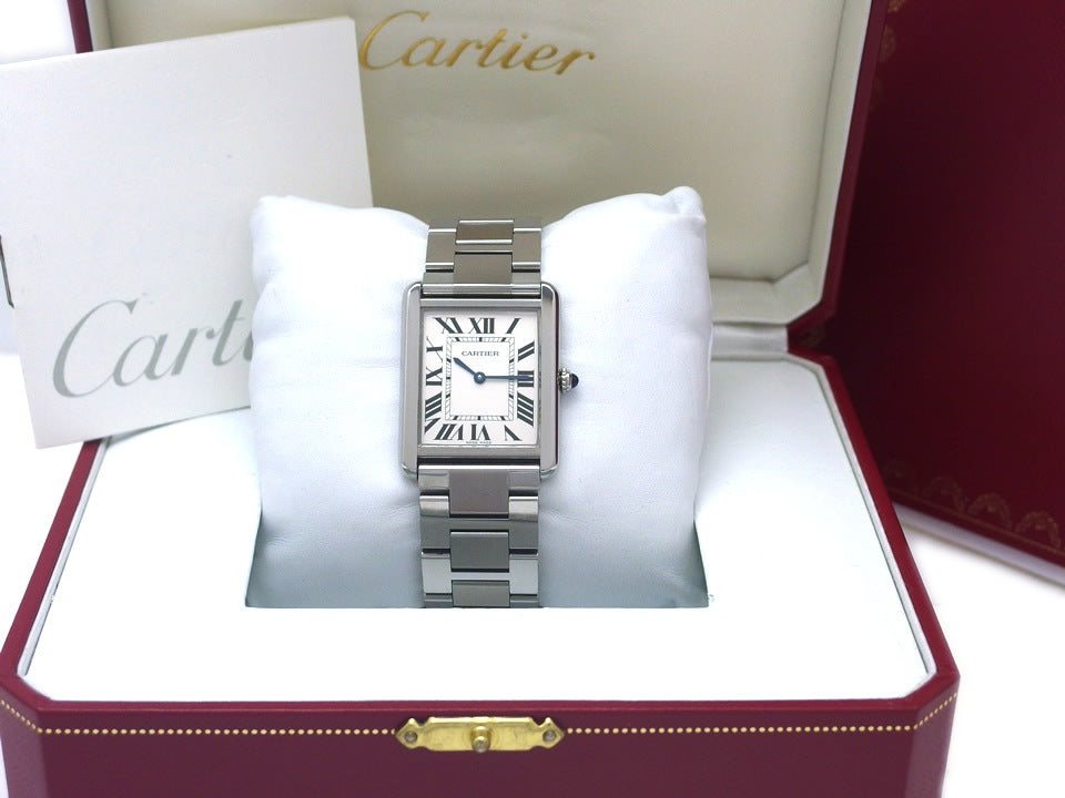 カルティエ タンクソロ LM メンズ W5200014 Ref.3169 クォーツ 2015年頃 USED　Cartier
