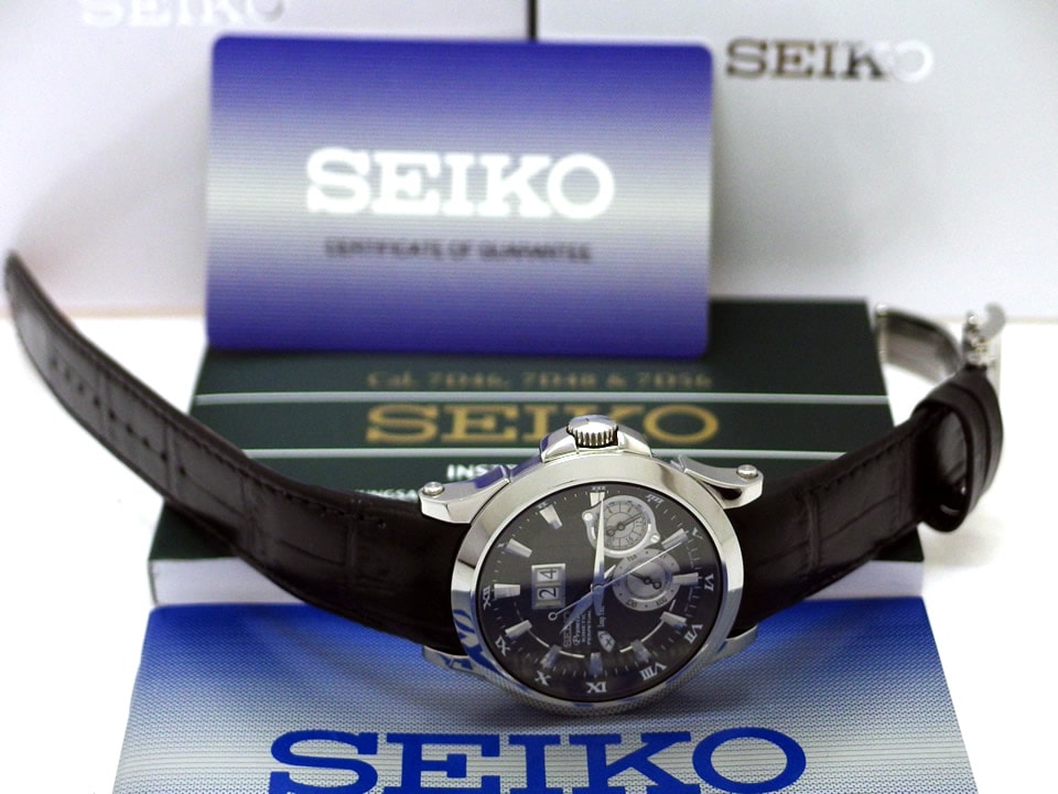 セイコー プルミエ キネティック パーペチュアル SNP005P1 逆輸入品 2014年頃 USED Seiko