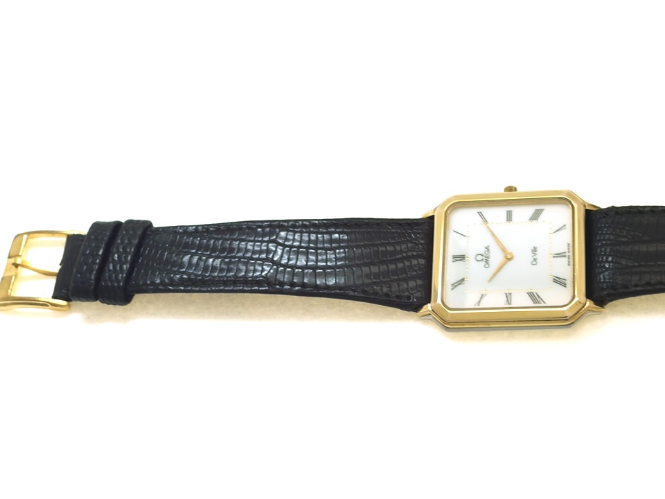 オメガ デヴィル Ref.195.0049 スクエアケース GP/SS Cal.1378 クオーツ 1990年代 USED Omega