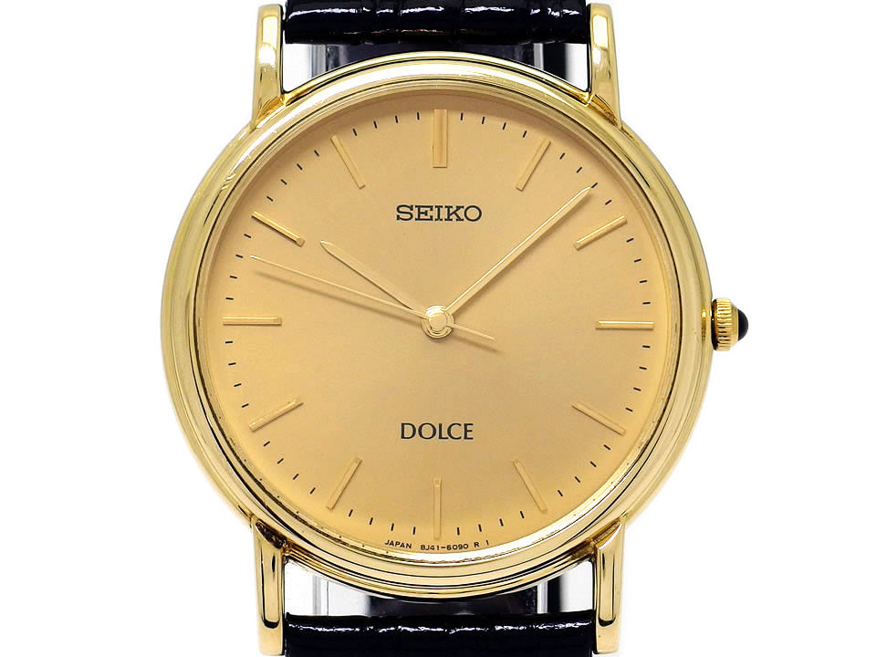 セイコー ドルチェ 18Kケース SACM012 8J41-6060 クオーツ 2010年製 USED Seiko