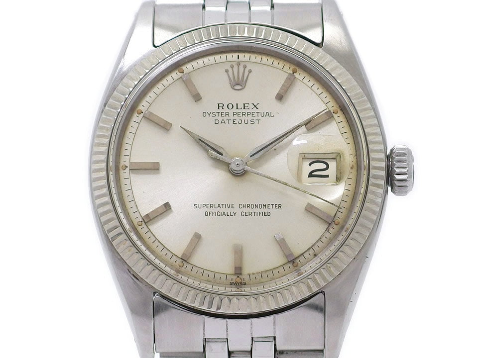 ロレックス デイトジャスト Ref.1601 アルファ針 Cal.1560 自動巻 OH済 ロレックス純正ブレス 1961年製 Rolex