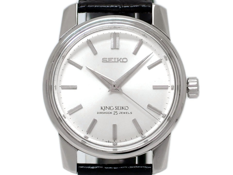 キングセイコー セカンドモデル 44-9990 初期型 盾メダリオン 手巻 OH済 昭和41年1966年製 Seiko
