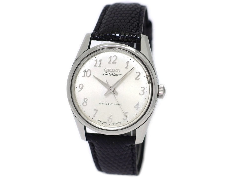 【Rare】Seiko Lord Marvel 5740-8000 Low Beat All Numerals Cal.5740B 23 Jewels Hand-wound Overhauled Manufactured in 1966