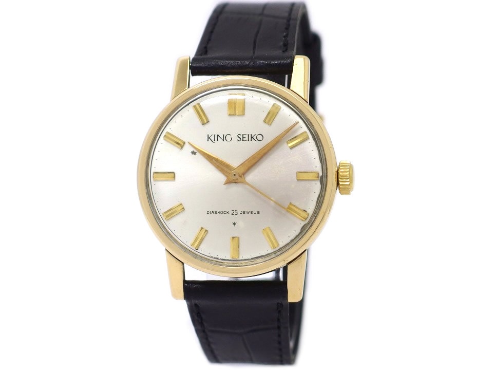 キングセイコー J14102 1st AD文字盤 14K金張り 25石 手巻 OH済 昭和37年/1962年製 Seiko