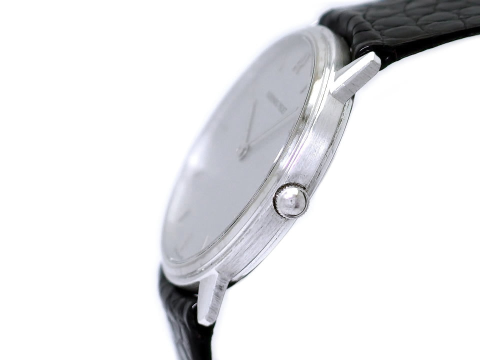 オーデマピゲ 18Kホワイトゴールド ラウンドケース 31mm Cal.2612 クオーツ 純正金尾錠 メンズ USED Audemars Piguet