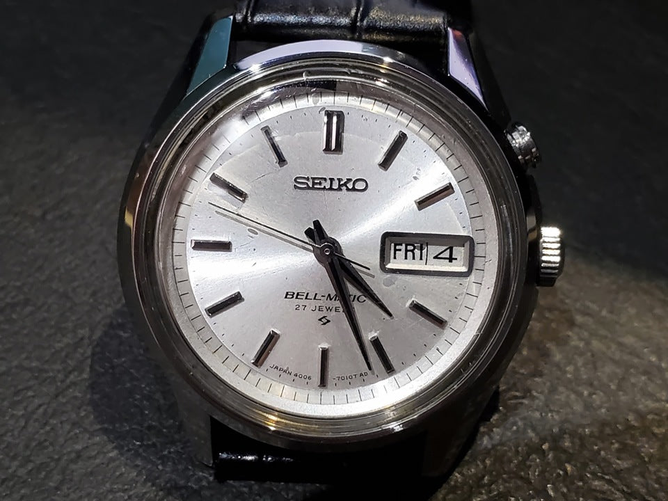 セイコー ベルマチック デイデイト 4006-7010 シルバー文字盤 自動巻 OH済 昭和42年/1967年製 Seiko