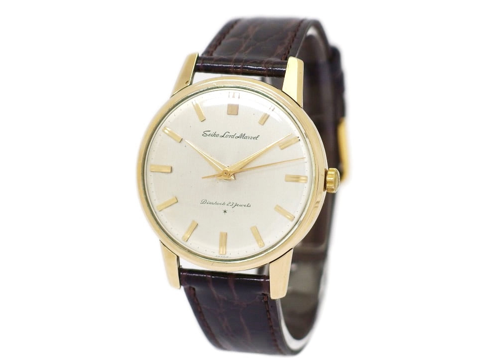 セイコー ロードマーベル 15027 14金張り AD文字盤 23石 手巻 OH済 昭和38年/1963年製 Seiko