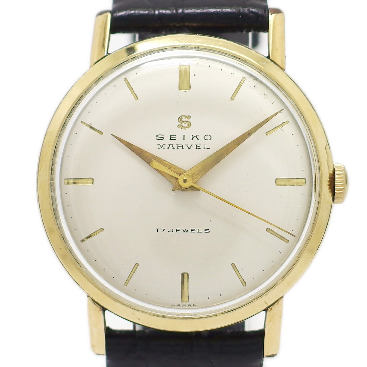 セイコー マーベル Sマーク 14022 14K金張りケース 17石 手巻 OH済 昭和31年製／1956年製 Seiko