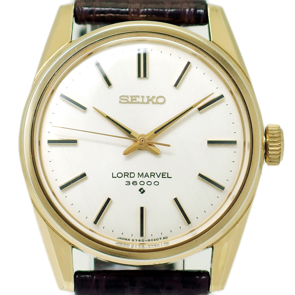セイコー ロードマーベル 36000 5740-8000 金メッキ 手巻 OH済 昭和44年/1969年製 Seiko