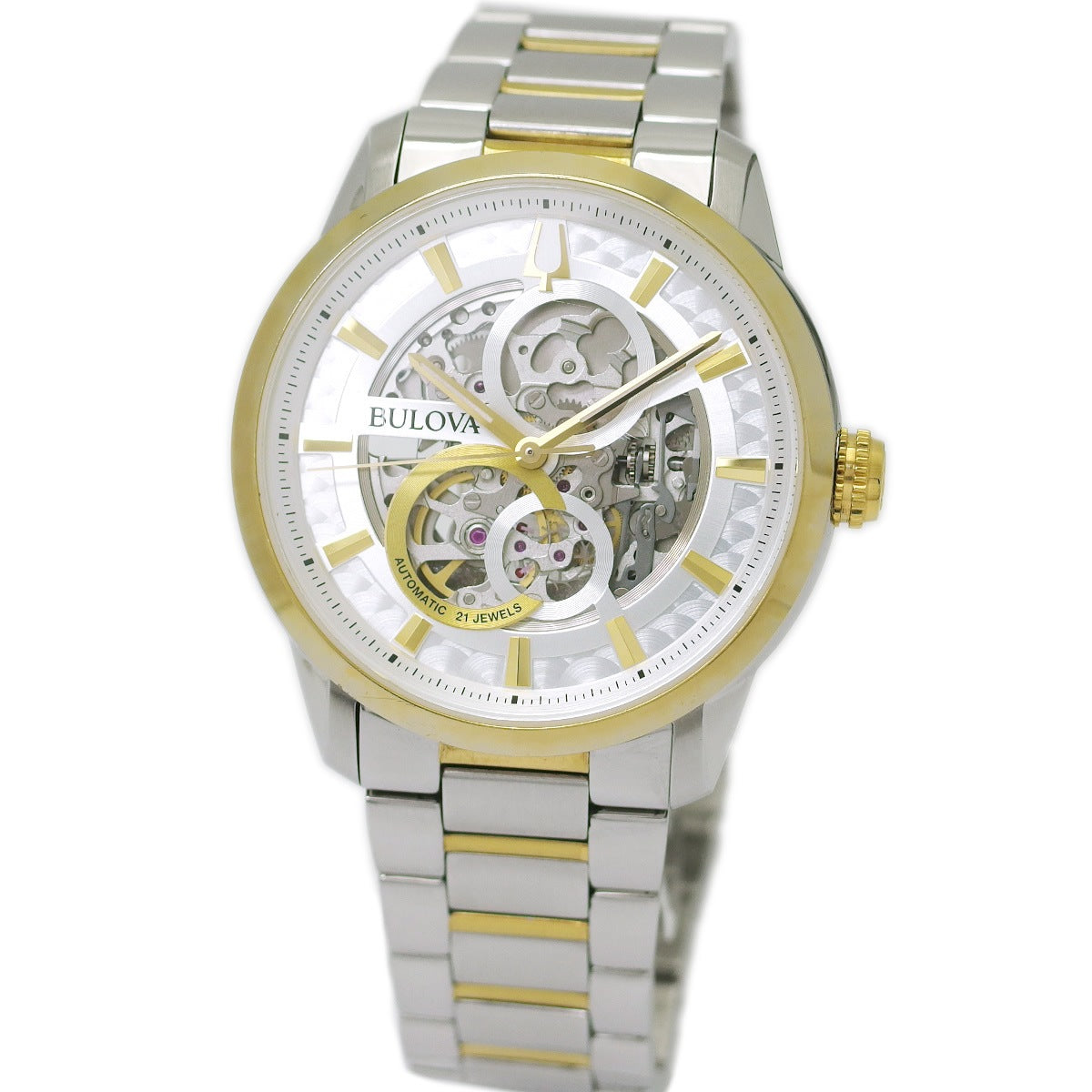 ブローバ 98A214 クラシックコレクション スケルトン ミヨタ製 自動巻 USED Bulova